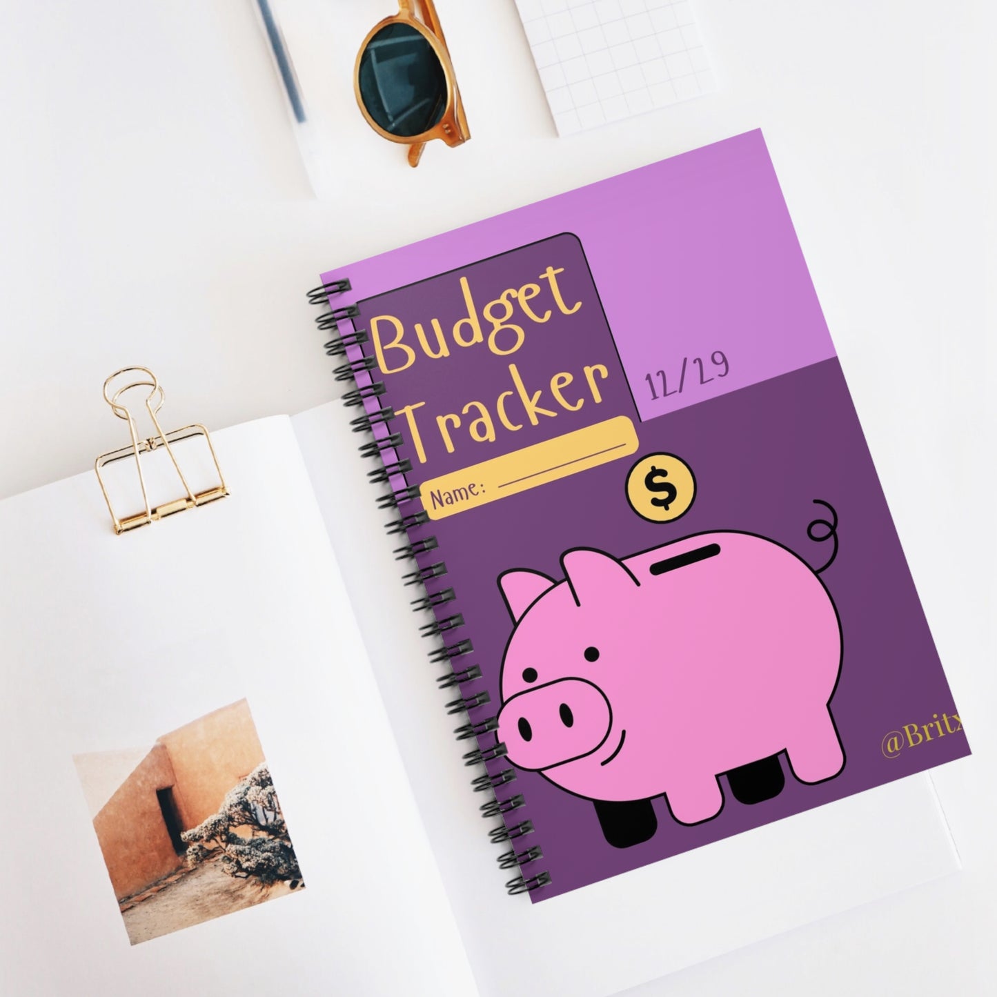 Budget Tracker Spiral Notebook