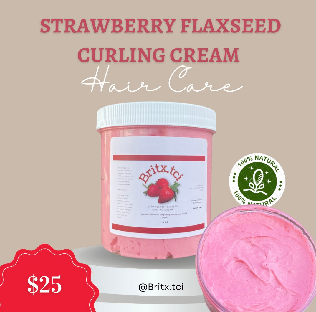 Strawberry Flaxseed Curling Cream