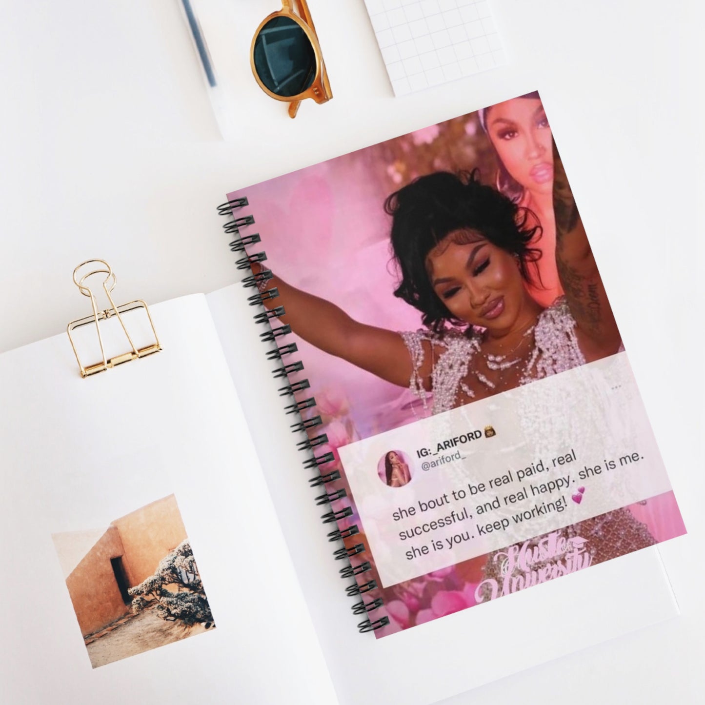Keep Working - Spiral Notebook (Ruled Line)