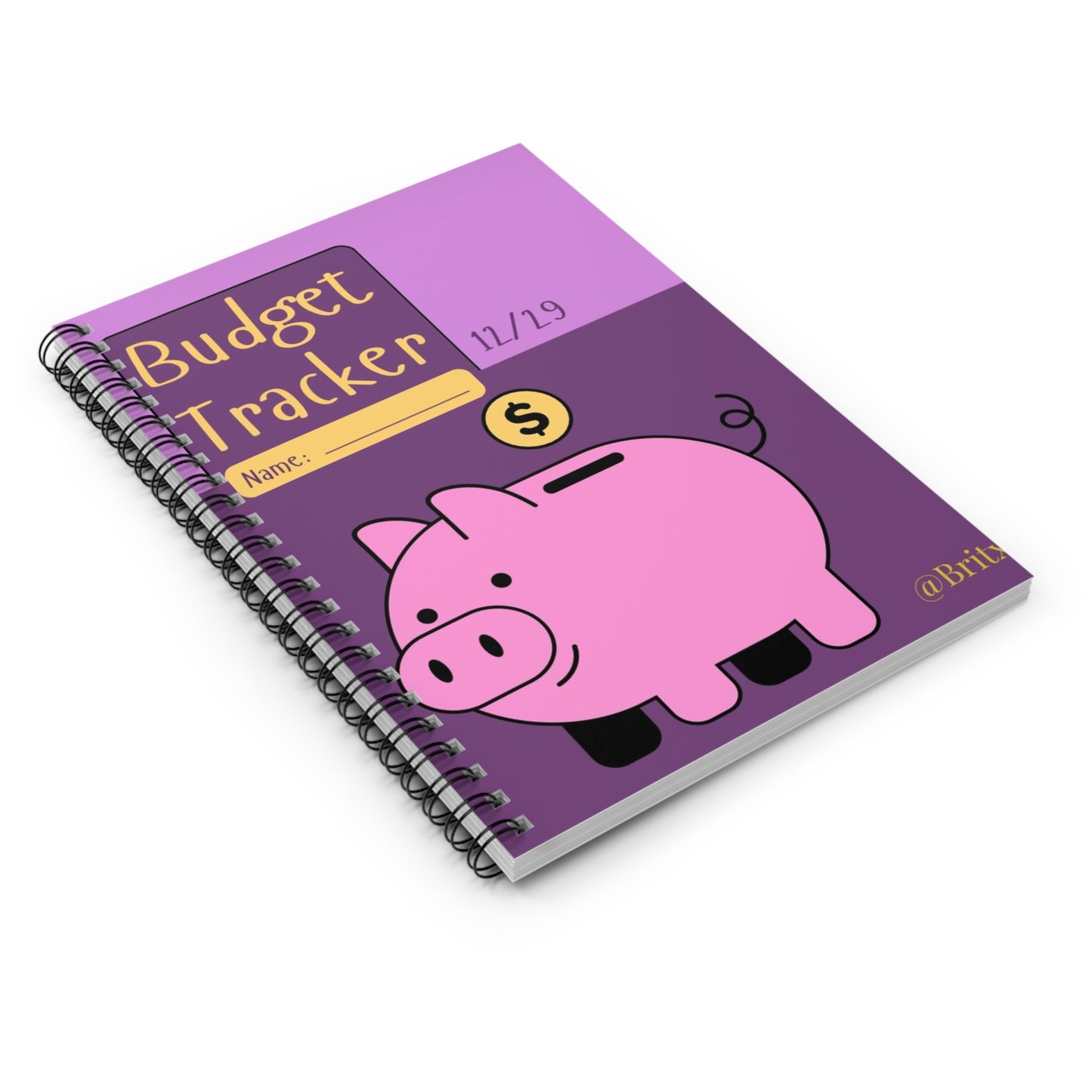 Budget Tracker Spiral Notebook