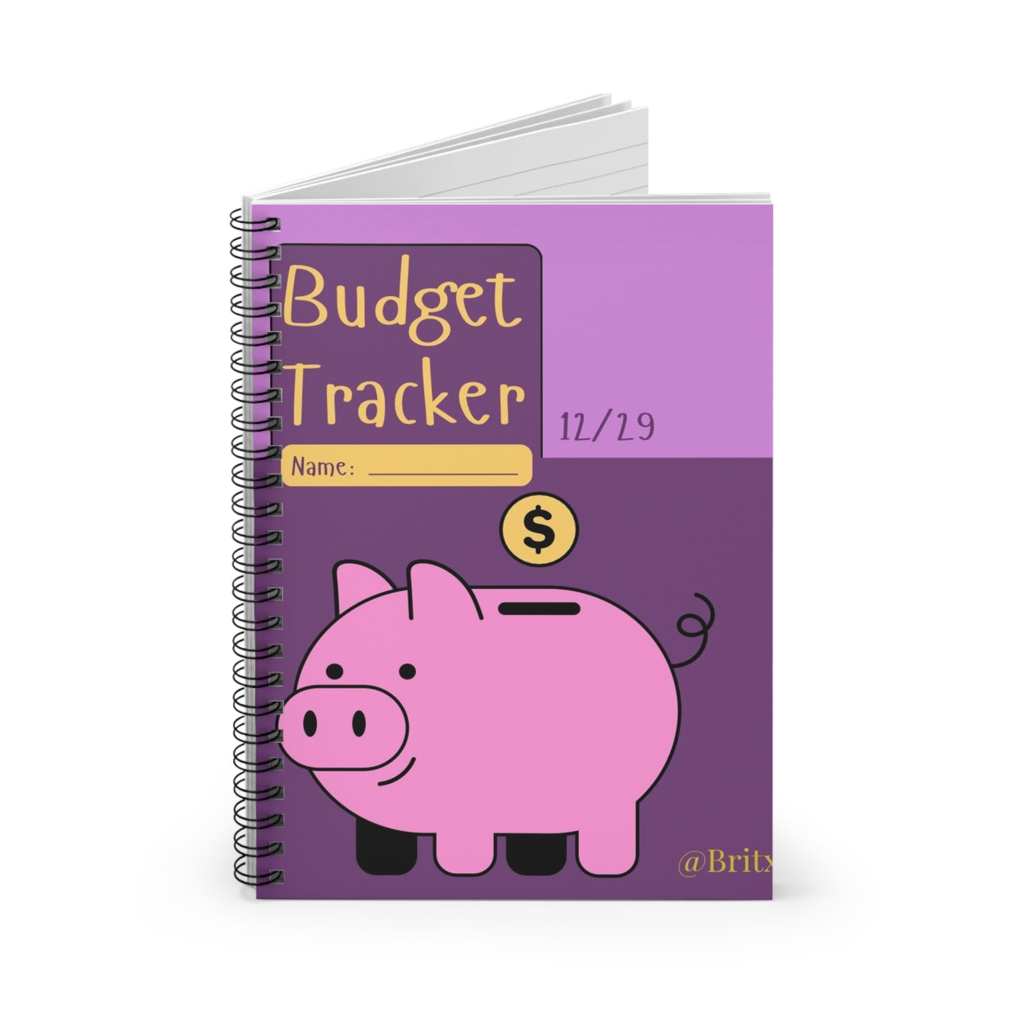 Budget Tracker Spiral Notebook