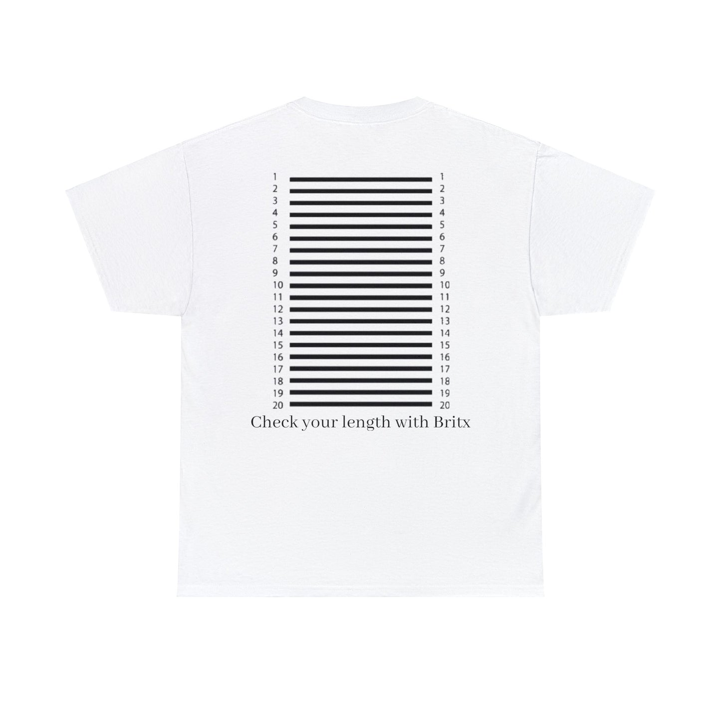 Unisex Hair Measurements Chart Tee