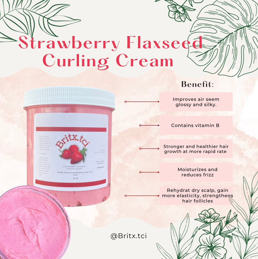 Strawberry Flaxseed Curling Cream