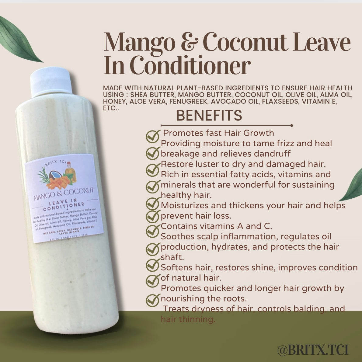 Mango & Coconut Leave In Conditioner