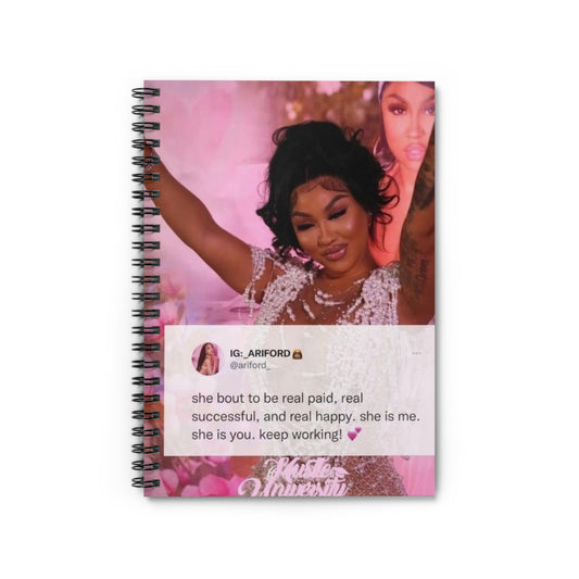 Keep Working - Spiral Notebook (Ruled Line)